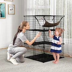 Katės narvas 74 x 74 x 107 cm — 3 nuotrauka