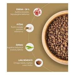 Nature's Protection Superior Care mažų veislių suaugusių jautrią odą ir virškinimo sistemą turinčių šunų sausas pašaras su ėriena, 10 kg | 1 — 5 nuotrauka