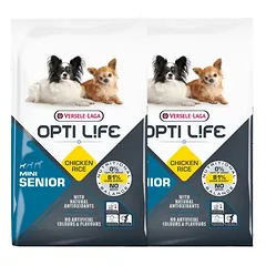 VERSELE-LAGA Opti Life Senior Mini vyresniems mažų veislių šunims Paukštiena 15 kg (2 x 7,5 kg)