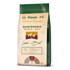FITMIN Medium Maxi Maintenance Lamb&amp;Beef 12kg