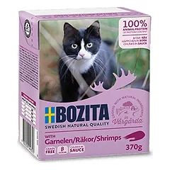Bozita Cat konservai su krevetėmis padaže katėms, 370 g parduotuvėje zookaralyste.lt