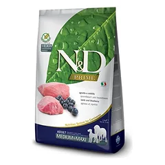 FARMINA N&D Prime canine LAMB & BLUEBERRY ADULT MEDIUM&MAXI DRY FOOD 12kg