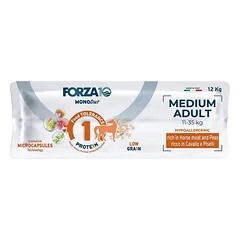 Forza10 Medium Diet Horse With Peas sausas maistas vidutinio dydžio šunims su arkliena ir žirneliais, 12 kg — 3 nuotrauka