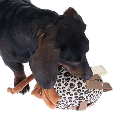 zooplus Basics skanėstų kamuoliukas su leopardo raštu, Ø 33 x 12 cm — 4 nuotrauka