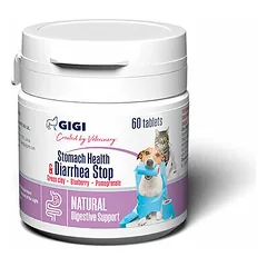 GIGI Stomach Health & Diarrhea Stop tab. N60 suņiem/kaķiem