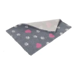Vetbed® Isobed SL pilka su širdelėmis ir letenėlėmis, L 100 x B 75 cm — 4 nuotrauka