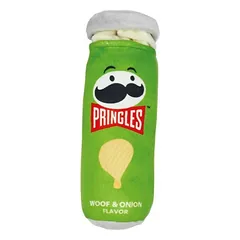 Record Pringles Dog Plush Toy - pliušinis žaislas šunims, traškučiai, su cypliuku, Fioletowy — 5 nuotrauka