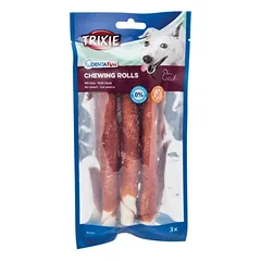 TRIXIE Denta Fun skanėstai šunims, kramtomi antienos suktinukai 140 g — 3 nuotrauka