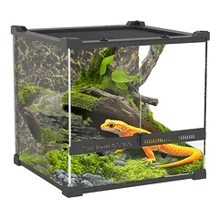 PawHut terariumas, 50L x 30B x 35H cm|be akmeninės galinės sienos — 3 nuotrauka