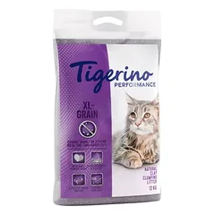 Tigerino Performance XL-Grain Katzenstreu – Babypuderduft