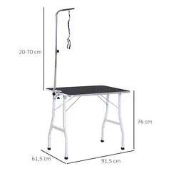 Šunų kirpimo stalas 91,5 × 61,5 × 76 cm — 3 nuotrauka
