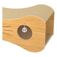 K&M F086 katės draskyklė ir guolis 2-in-1, stabilus, dviejų lygių su kamuoliukais — 3 nuotrauka