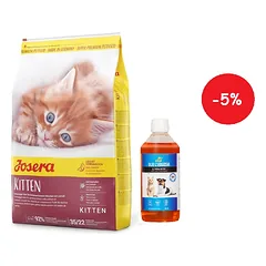 JOSERA Minette Kitten 10kg + LAB V Lašišų aliejus šunims ir katėms 500ml