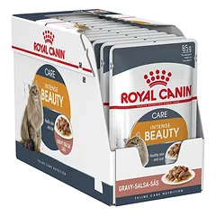 Royal Canin FHN Intense Beauty In Gravy kačių konservai padaže suaugusioms katėms gražiam kailiui ir odai, 85 g, 12 vnt.