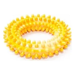 Žaislas šuniui – Guminis dygliuotas kvepiantis žiedas, mažas, 10 cm