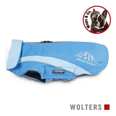 Wolters slidinėjimo striukė šunims Dogz Wear mopsams ir kitoms panašioms veislėms, azūro mėlyna/sky blue