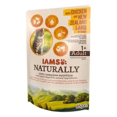IAMS Naturally konservai su vištiena ir ėriena katėms, 85 g