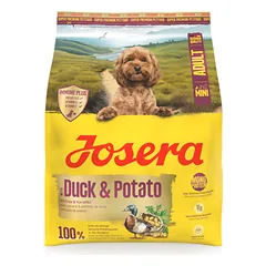 JOSERA Mini Duck+Potato sausas maistas mažų veislių šunims su antiena ir bulvėmis, 0,9 kg