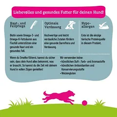 Smølke Hund Sensitive su antiena, sausas maistas šunims — 3 nuotrauka