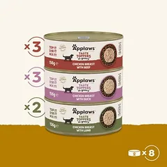 Applaws Taste Toppers drėgnas maistas šunims, ekonominė pakuotė 16 x 156 g — 4 nuotrauka