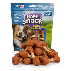 Happet Happ Snack triušienos lazelės skanėstai šunims, 500 g