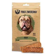 PAKA ZWIERZAKA Stripsy Triušio 100% 80 g natūralus skanėstas šunims