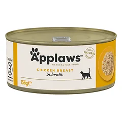 APPLAWS Katėms skardinė  vištienos krūtinėlės 156 g