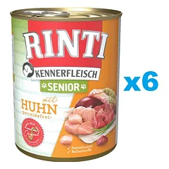 RINTI Kennerfleish Senior Chicken 6x400 g su vištiena vyresniems šunims