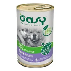 Oasy Adult Medium & Large Duck vieno baltymo konservai su antiena šunims - Pet24