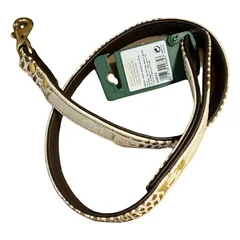 Hunter reptile gold odinis pavadėlis, geltonas/rudas, 18 mm x 100 cm