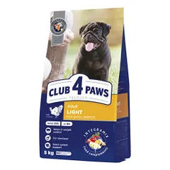 Club 4 Paws Premium Light su kalakutiena sausas pašaras mažų veislių šunims - Pet24