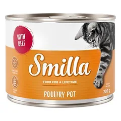 Smilla paukštienos indeliai drėgnas maistas katėms 6 x 200 g — 4 nuotrauka