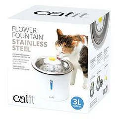 Catit gėlės formos geriamasis fontanas iš nerūdijančio plieno, Geriamasis fontanas 3 l — 5 nuotrauka