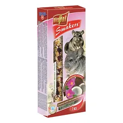 Vitapol Smakers skanėstas šinšiloms su kokosais ir rožių žiedlapiais 90g