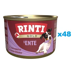 RINTI Auksinės ančių širdelės Mini ančių širdelės mažoms veislėms 48x185 g