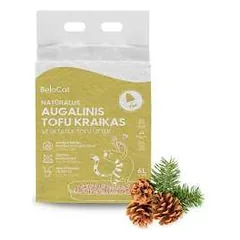 Tofu BeloCat pušies kvapo kraikas, 6 l / 2,5 kg
