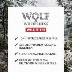 Wolf of Wilderness skanėstai šunims – Wild Bites 180 g — 2 nuotrauka