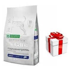 NATURES PROTECTION  Superior Care Hypoallergenic Grain Free Salmon Adult All Breeds 1,5kg + STAIGMENA ŠUNIUI