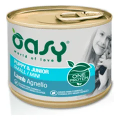 Oasy Puppy Mini Lamb vieno baltymo konservai su ėriena mažų veislių šuniukams - Pet24