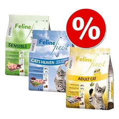 3 x 2 kg Feline Porta 21 mišrus rinkinys, sausas maistas katėms