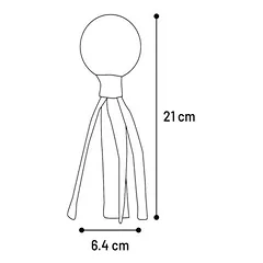Flamingo žaislas šunims Lipa, kamuoliukas, Ø 6,4 x L 21 cm — 3 nuotrauka