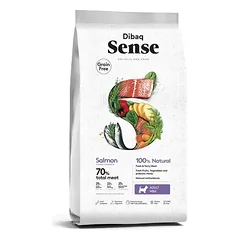 Dibaq SENSE begrūdis sausas maistas mažų veislių šunims su lašiša, 2 kg