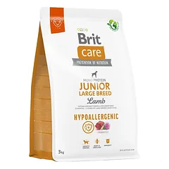 Brit Care Hypoallergenic Junior Large Breed Lamb & Rice sausas pašaras didelių veislių šuniukams su ėriena ir ryžiais, 3 kg