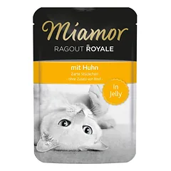 MIAMOR Ragout Royale in Jelly Chicken želė vištienos paketėlis katėms 100 g parduotuvėje kika.lt