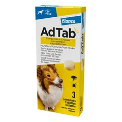 Šunų kramtomosios tabletės Elanco AdTab (22–45 kg, 1 tab.)
