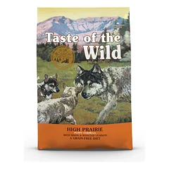 TASTE OF THE WILD High Prairie Puppy 12,2 kg su bizono mėsa ir kepta elniena