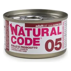 Natural Code Cooking Water Can drėgnas maistas katėms, ekonominė pakuotė 24 x 85 g — 5 nuotrauka