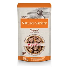 Nature's Variety Mini Adult Beef begrūdis, drėgnas maistas mažų veislių šunims, 150 g