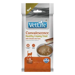 FARMINA Vet Life Cat Convalescence Creamy 60 g su vištiena ir tunu, kreminė užkandis katėms, palaikantis organizmo regeneraciją