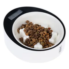 TIAKI išmanusis dubenėlis su svarstyklėmis, lėtai ėsti skatinantis, iki 2 kg, L 22 x B 24,5 x H 8 cm — 5 nuotrauka